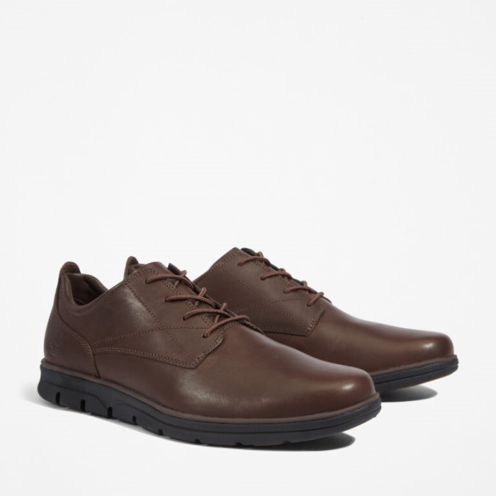Timberland Dk Brown Full Grain Herre Bradstreet Plain-toe Oxford Sko