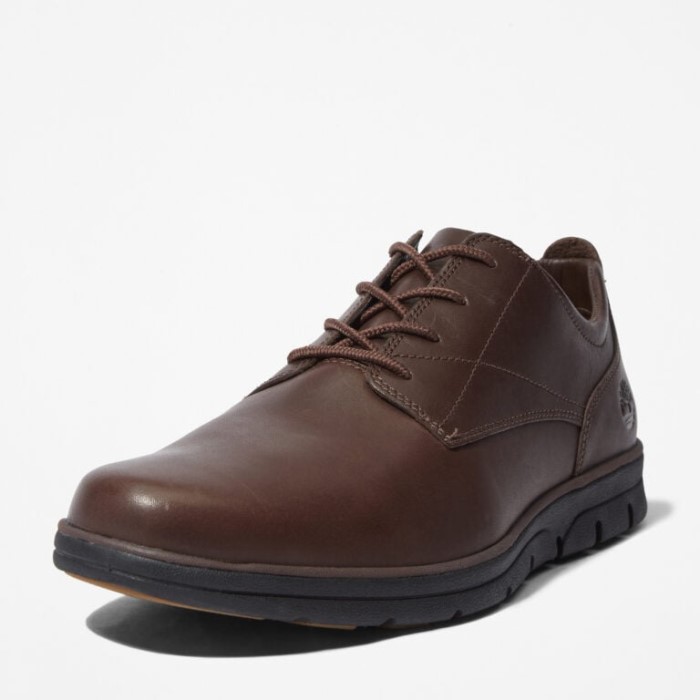 Timberland Dk Brown Full Grain Herre Bradstreet Plain-toe Oxford Sko