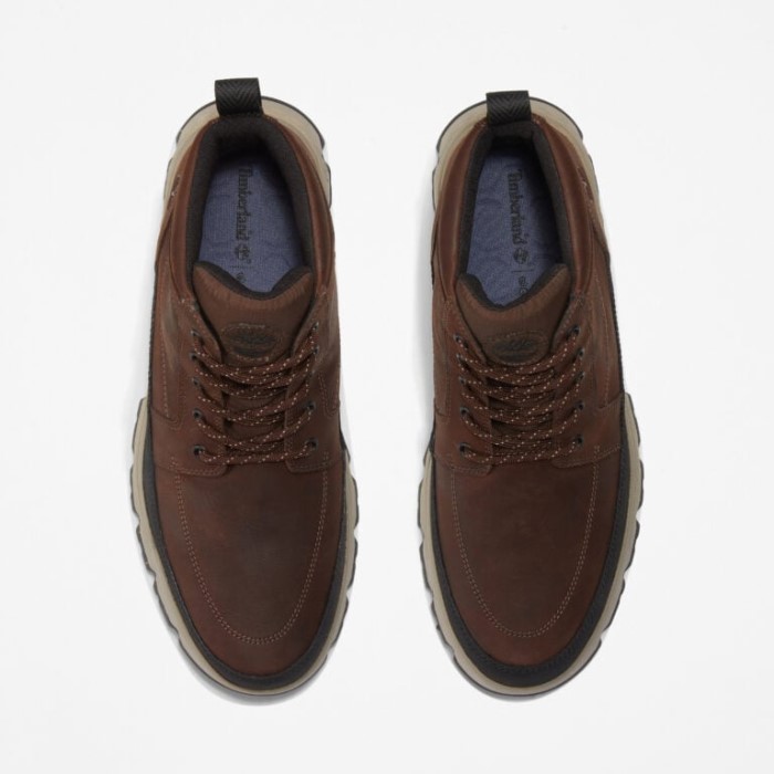 Timberland Dk Brun Fuldkorns Herre Grøn Stride Tbl Originals Ultra Vandtætte Chukka Støvler