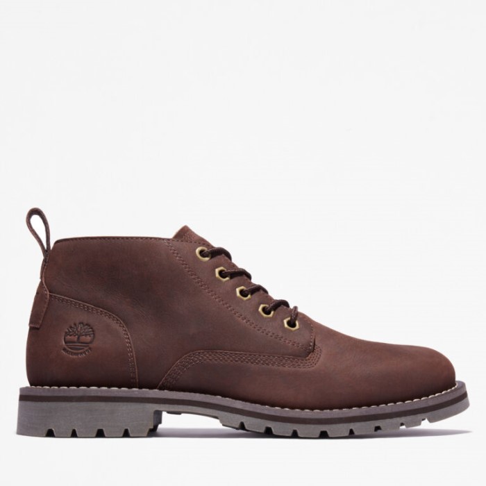Timberland Dk Brown Full Grain Herre Redwood Falls Vandtætte Chukka Støvler