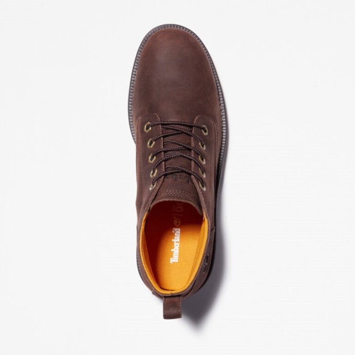 Timberland Dk Brown Full Grain Herre Redwood Falls Vandtætte Chukka Støvler