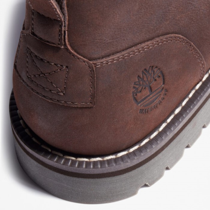 Timberland Dk Brown Full Grain Herre Redwood Falls Vandtætte Chukka Støvler
