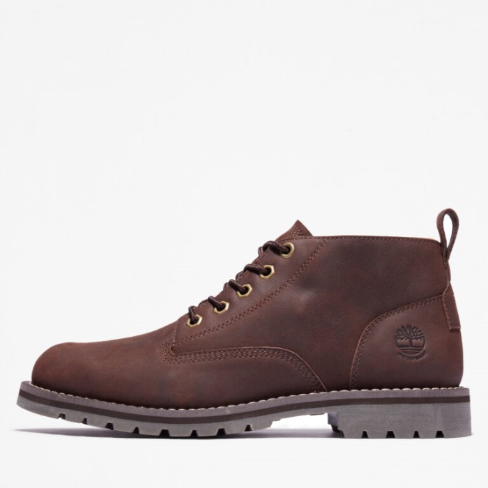 Timberland Dk Brown Full Grain Herre Redwood Falls Vandtætte Chukka Støvler
