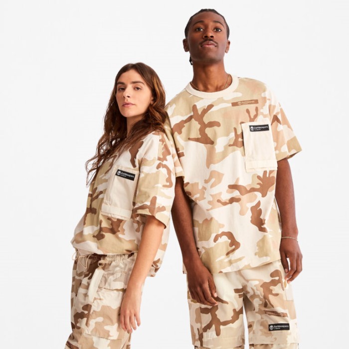 Timberland Ek House Camo Print Alle Køn Earthkeepers By Raeburn Camo-print Utility T-shirt