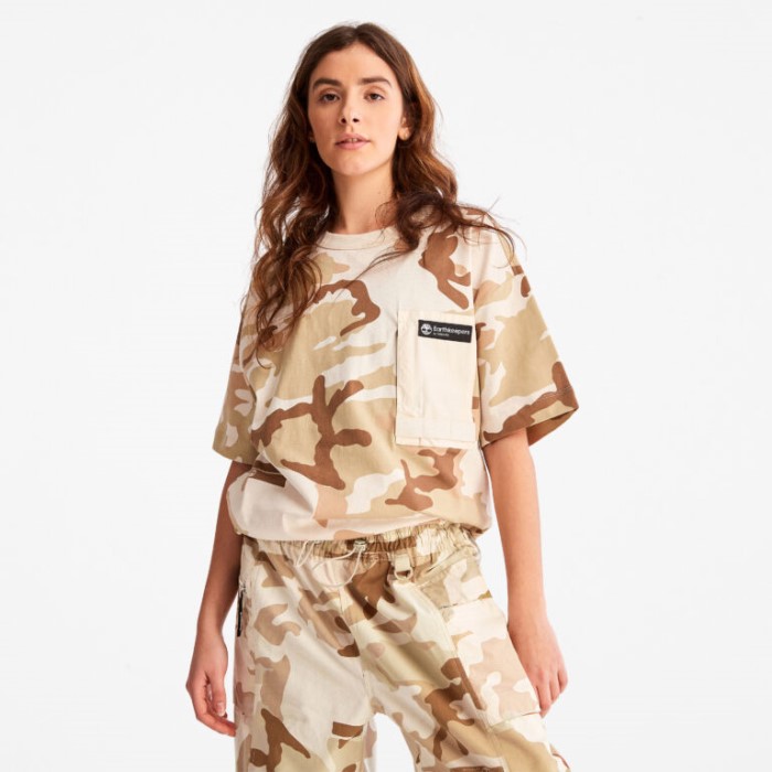 Timberland Ek House Camo Print Alle Køn Earthkeepers By Raeburn Camo-print Utility T-shirt