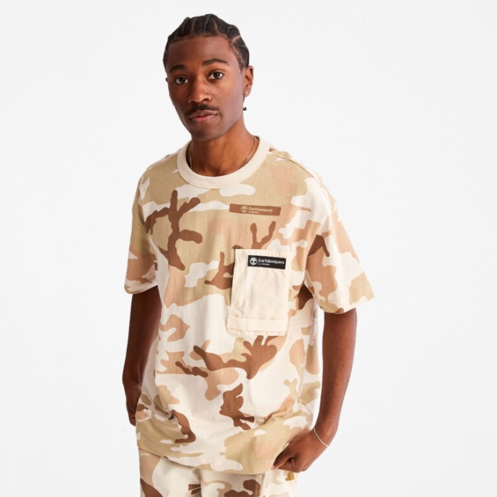 Timberland Ek House Camo Print Alle Køn Earthkeepers By Raeburn Camo-print Utility T-shirt