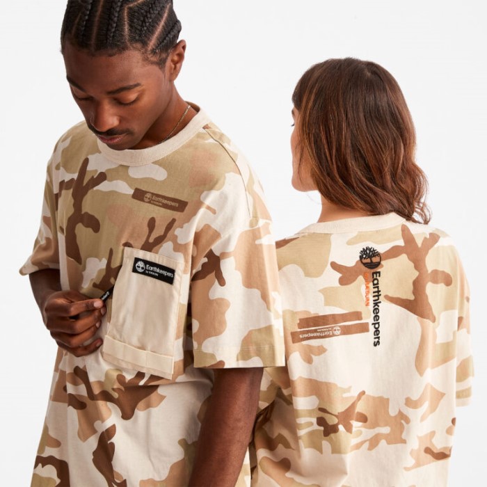 Timberland Ek House Camo Print Alle Køn Earthkeepers By Raeburn Camo-print Utility T-shirt