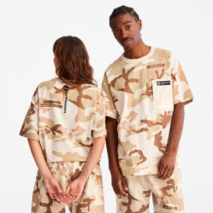Timberland Ek House Camo Print Alle Køn Earthkeepers By Raeburn Camo-print Utility T-shirt