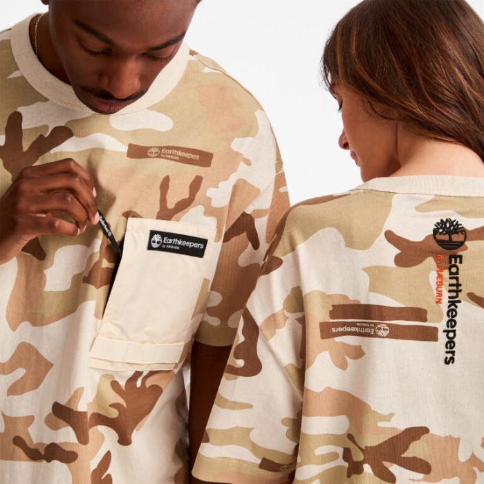 Timberland Ek House Camo Print Alle Køn Earthkeepers By Raeburn Camo-print Utility T-shirt