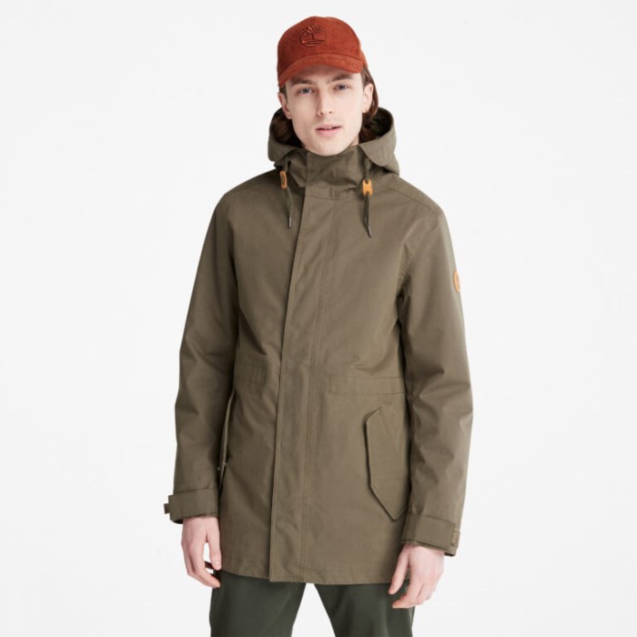 Timberland Grape Leaf Men Snowdon Peak 3-i-1 Fishtail Parka Med Dry Vent Teknologi