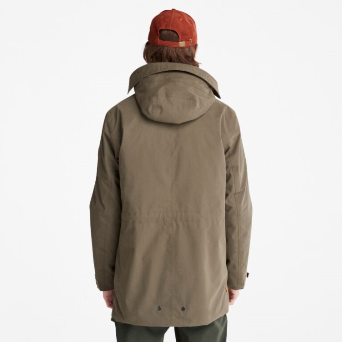 Timberland Grape Leaf Men Snowdon Peak 3-i-1 Fishtail Parka Med Dry Vent Teknologi