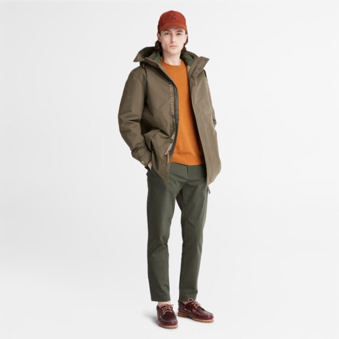 Timberland Grape Leaf Men Snowdon Peak 3-i-1 Fishtail Parka Med Dry Vent Teknologi