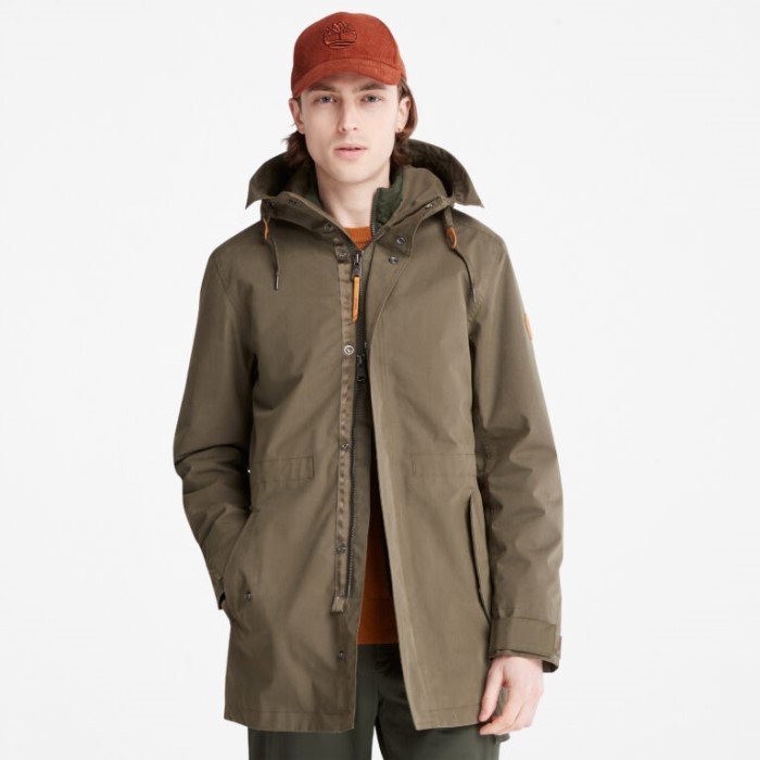 Timberland Grape Leaf Men Snowdon Peak 3-i-1 Fishtail Parka Med Dry Vent Teknologi