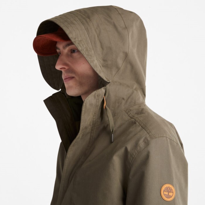 Timberland Grape Leaf Men Snowdon Peak 3-i-1 Fishtail Parka Med Dry Vent Teknologi