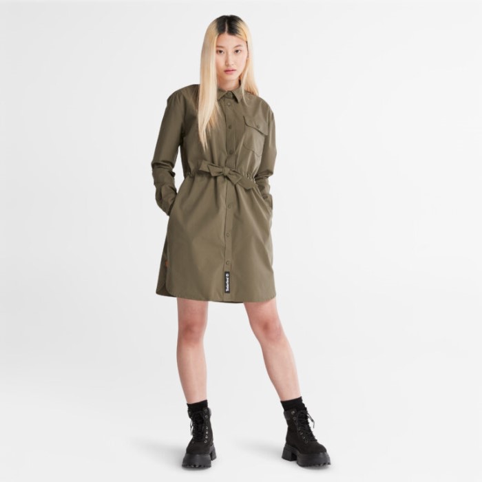 Timberland Drueblad Overskjortekjole Til Kvinder