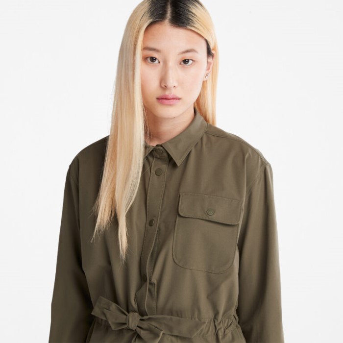 Timberland Drueblad Overskjortekjole Til Kvinder