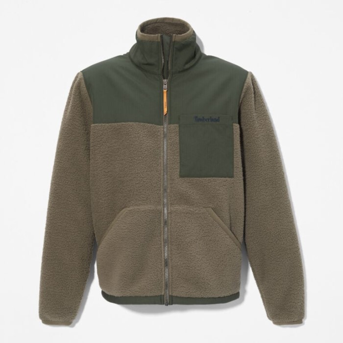 Timberland Grøn Fleecejakke Til Mænd