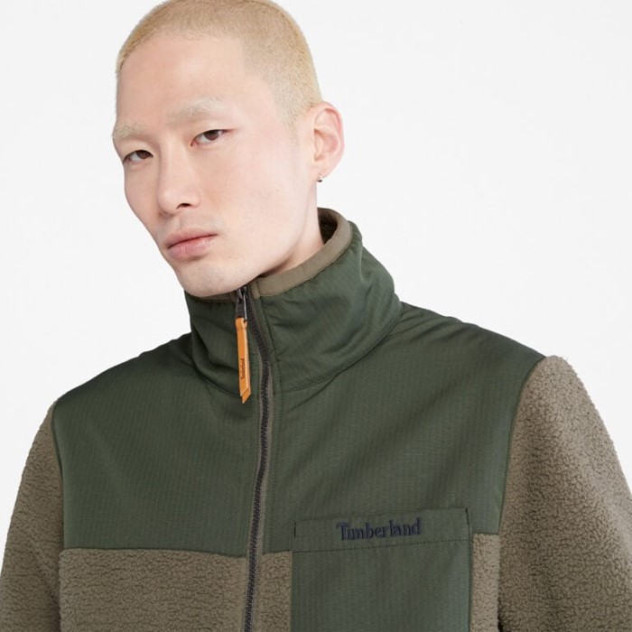 Timberland Grøn Fleecejakke Til Mænd