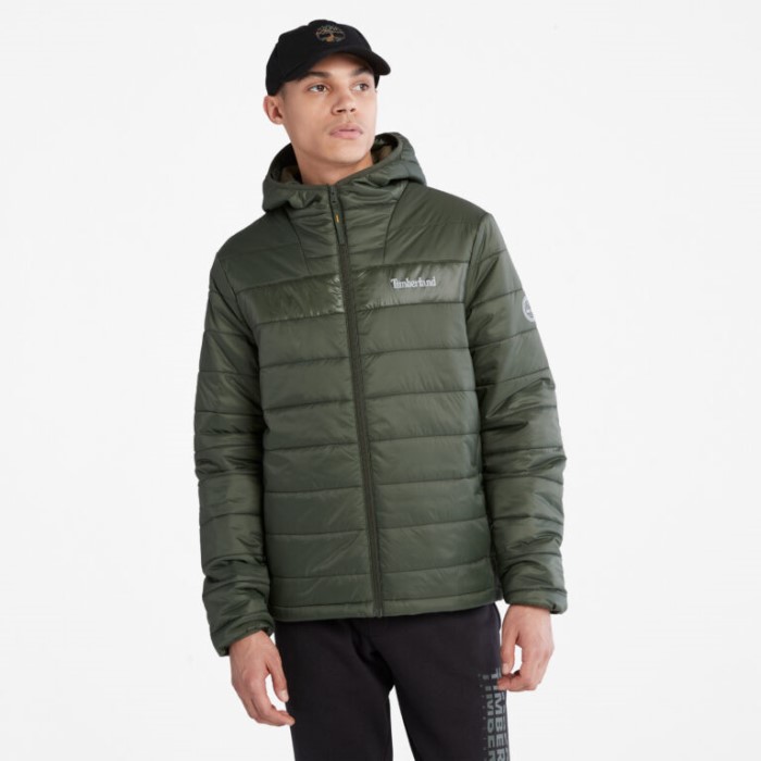 Timberland Green Men Mt. Eastman Quiltet Hættejakke