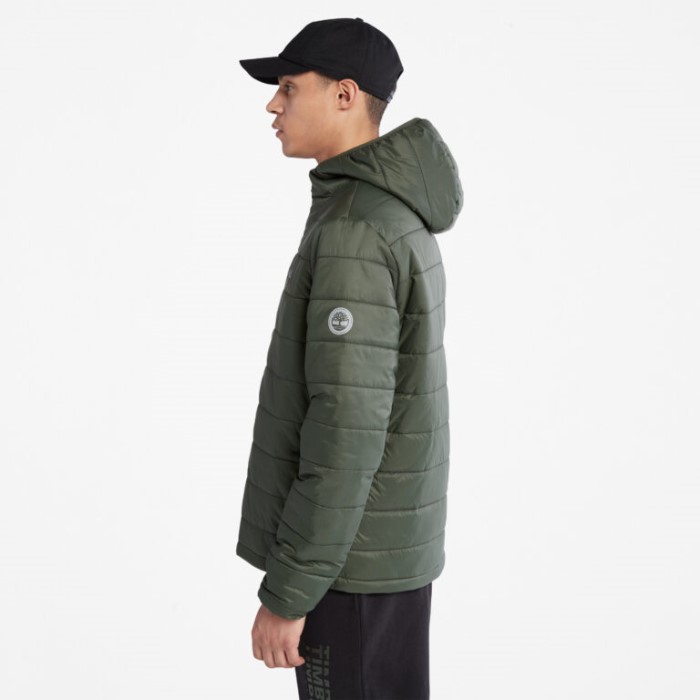 Timberland Green Men Mt. Eastman Quiltet Hættejakke
