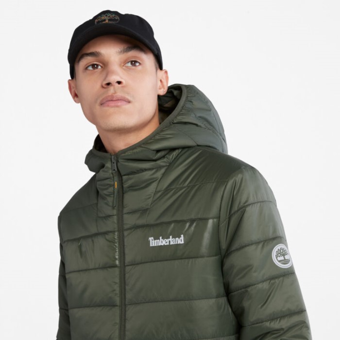 Timberland Green Men Mt. Eastman Quiltet Hættejakke