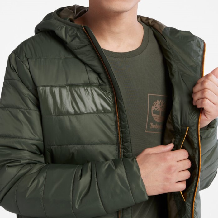 Timberland Green Men Mt. Eastman Quiltet Hættejakke