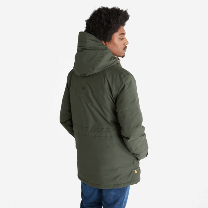 Timberland Green Men Vandtæt Genbrugs-down Ekspedition Field Parka