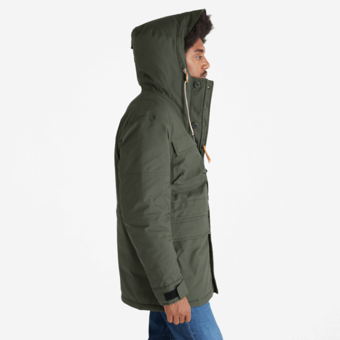 Timberland Green Men Vandtæt Genbrugs-down Ekspedition Field Parka