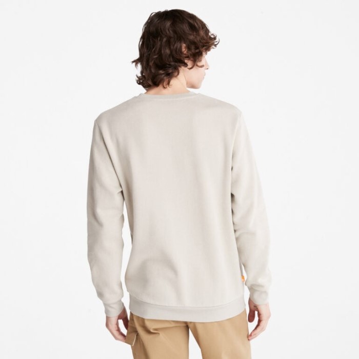 Timberland Island Fossil Herre Sweatshirt Med Grafisk Logo