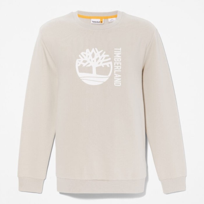 Timberland Island Fossil Herre Sweatshirt Med Grafisk Logo