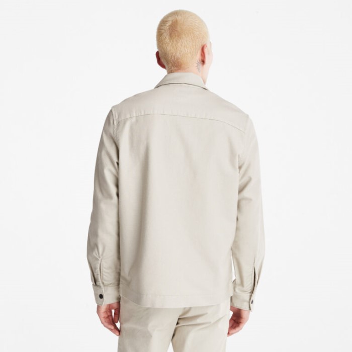 Timberland Island Fossil Herre Varm Overshirt Med Lynlås Foran