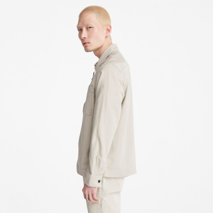 Timberland Island Fossil Herre Varm Overshirt Med Lynlås Foran