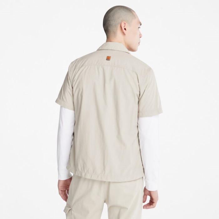 Timberland Island Fossil Mænd Vandafvisende Kortærmet Skjortejakke