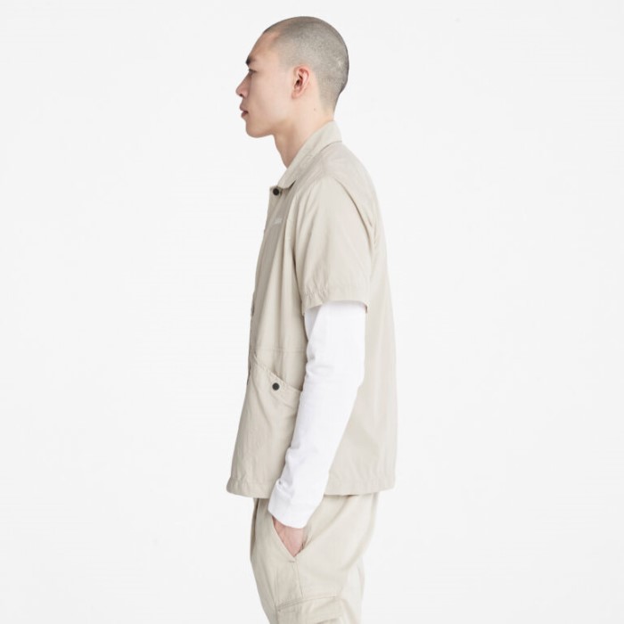 Timberland Island Fossil Mænd Vandafvisende Kortærmet Skjortejakke