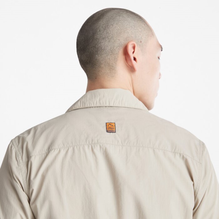 Timberland Island Fossil Mænd Vandafvisende Kortærmet Skjortejakke