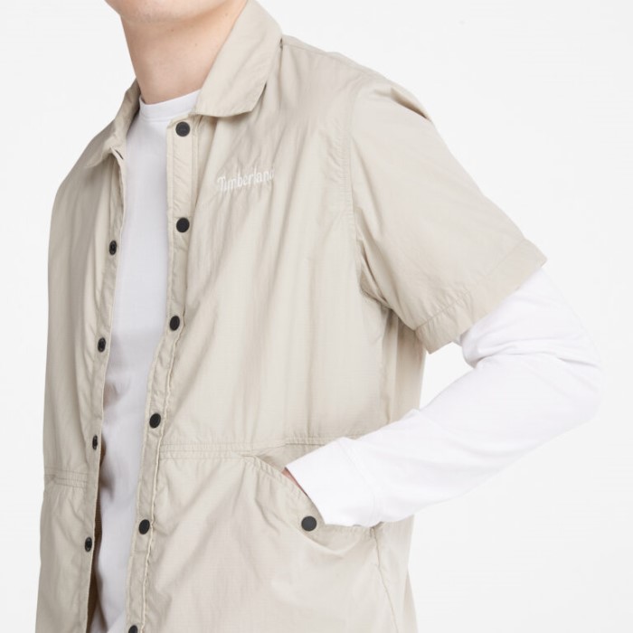 Timberland Island Fossil Mænd Vandafvisende Kortærmet Skjortejakke