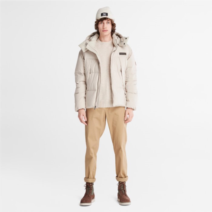 Timberland Island Fossil Mænd Vandafvisende Gåseøje Genbrugsdun Parka