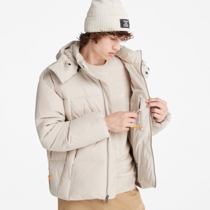 Timberland Island Fossil Mænd Vandafvisende Gåseøje Genbrugsdun Parka