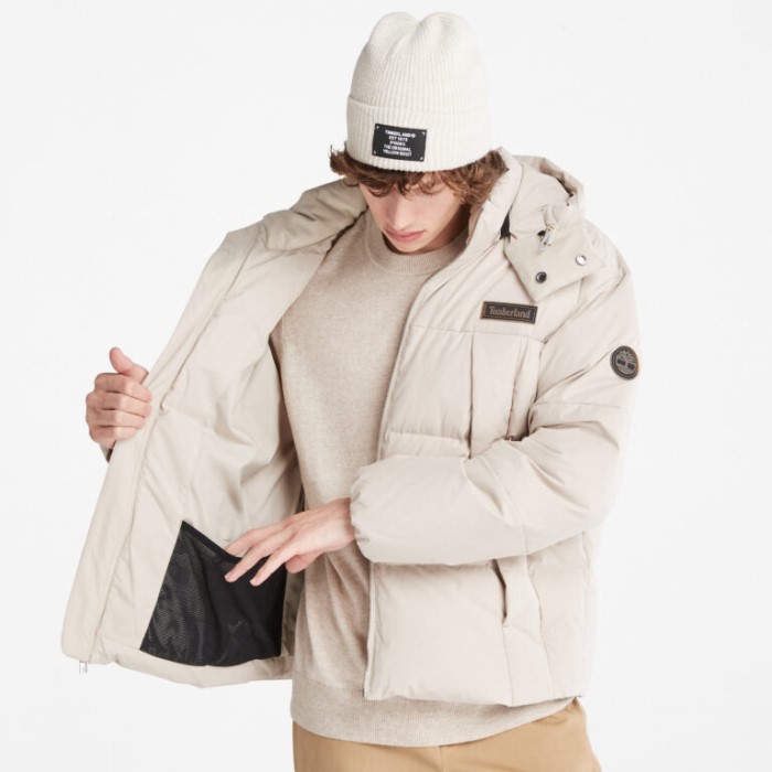 Timberland Island Fossil Mænd Vandafvisende Gåseøje Genbrugsdun Parka