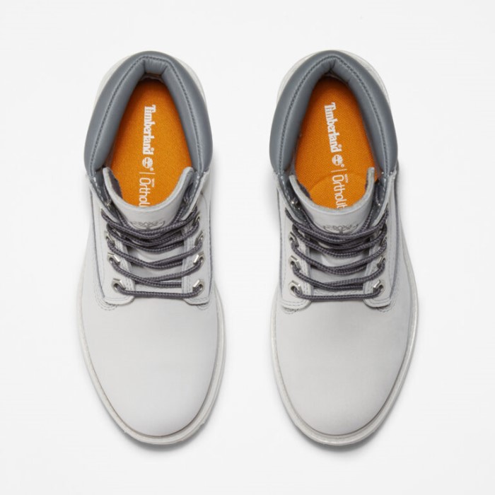 Timberland Lysegrå Nubuck Waterville 6-tommer Vandtætte Støvler Til Kvinder