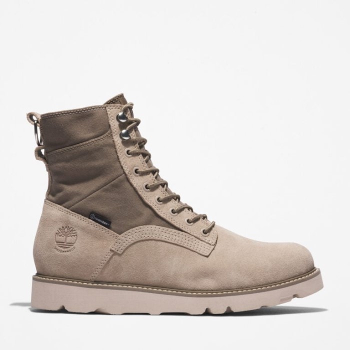 Timberland Lys Taupe Ruskind Mænd Vibram Vandtætte Støvler