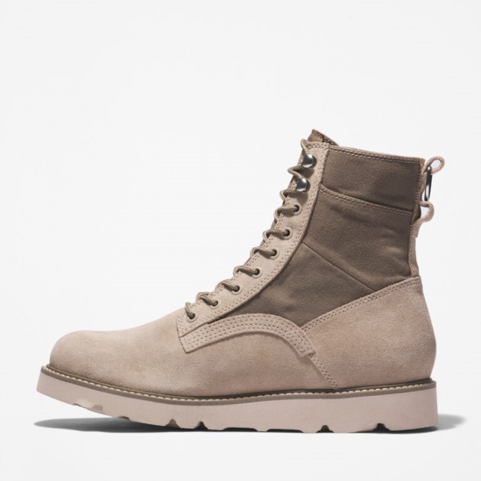 Timberland Lys Taupe Ruskind Mænd Vibram Vandtætte Støvler