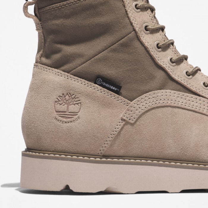 Timberland Lys Taupe Ruskind Mænd Vibram Vandtætte Støvler