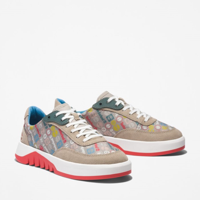 Timberland Lys Taupe Suede Suede Sneakers Til Kvinder