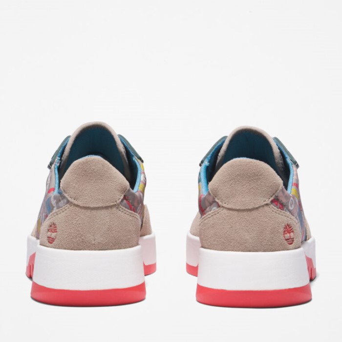 Timberland Lys Taupe Suede Suede Sneakers Til Kvinder