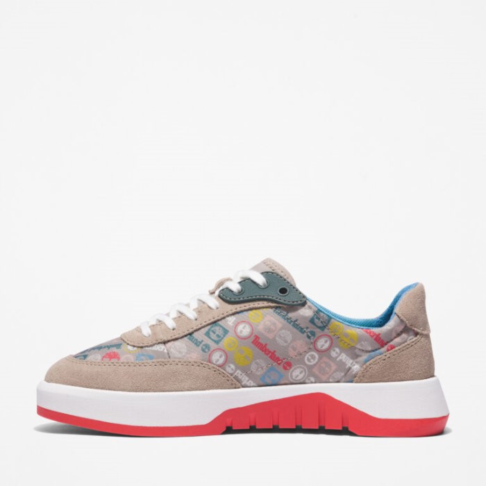 Timberland Lys Taupe Suede Suede Sneakers Til Kvinder