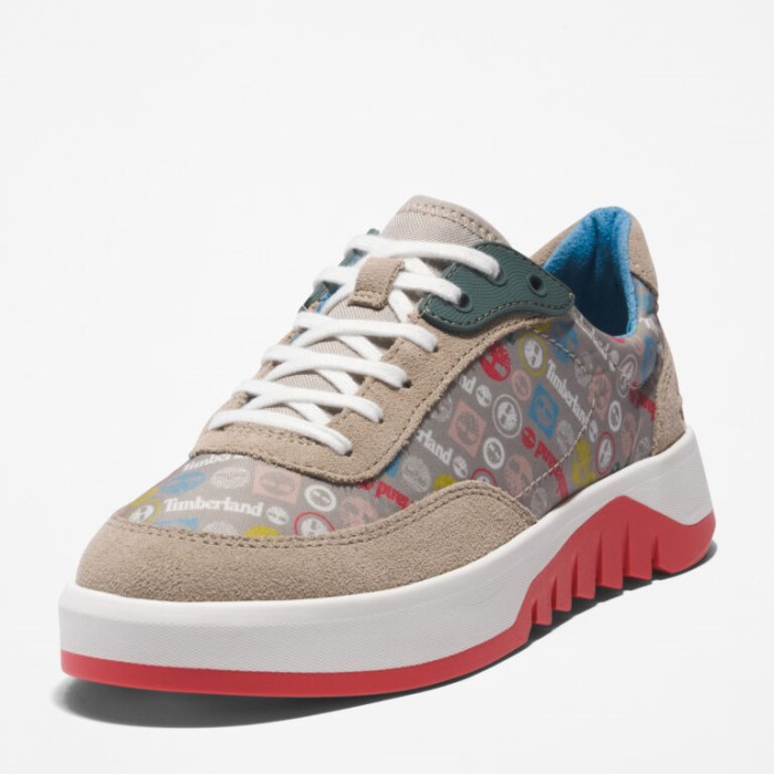 Timberland Lys Taupe Suede Suede Sneakers Til Kvinder