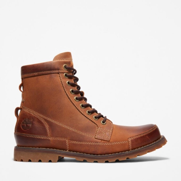 Timberland Mellembrun Nubuck Herre Earthkeepers Originale 6-tommer Læderstøvler
