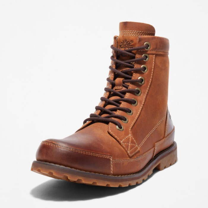 Timberland Mellembrun Nubuck Herre Earthkeepers Originale 6-tommer Læderstøvler