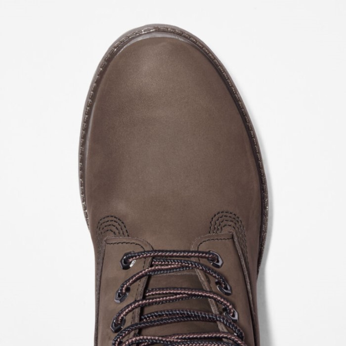 Timberland Medium Brun Nubuck Herre Premium 6-tommer Vandtætte Støvler